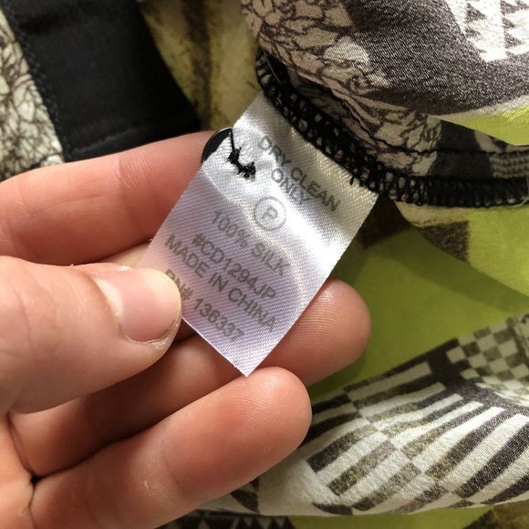 Stylish Women's Button Down Shirt - Black and Yellow by - Picture 7 of 8